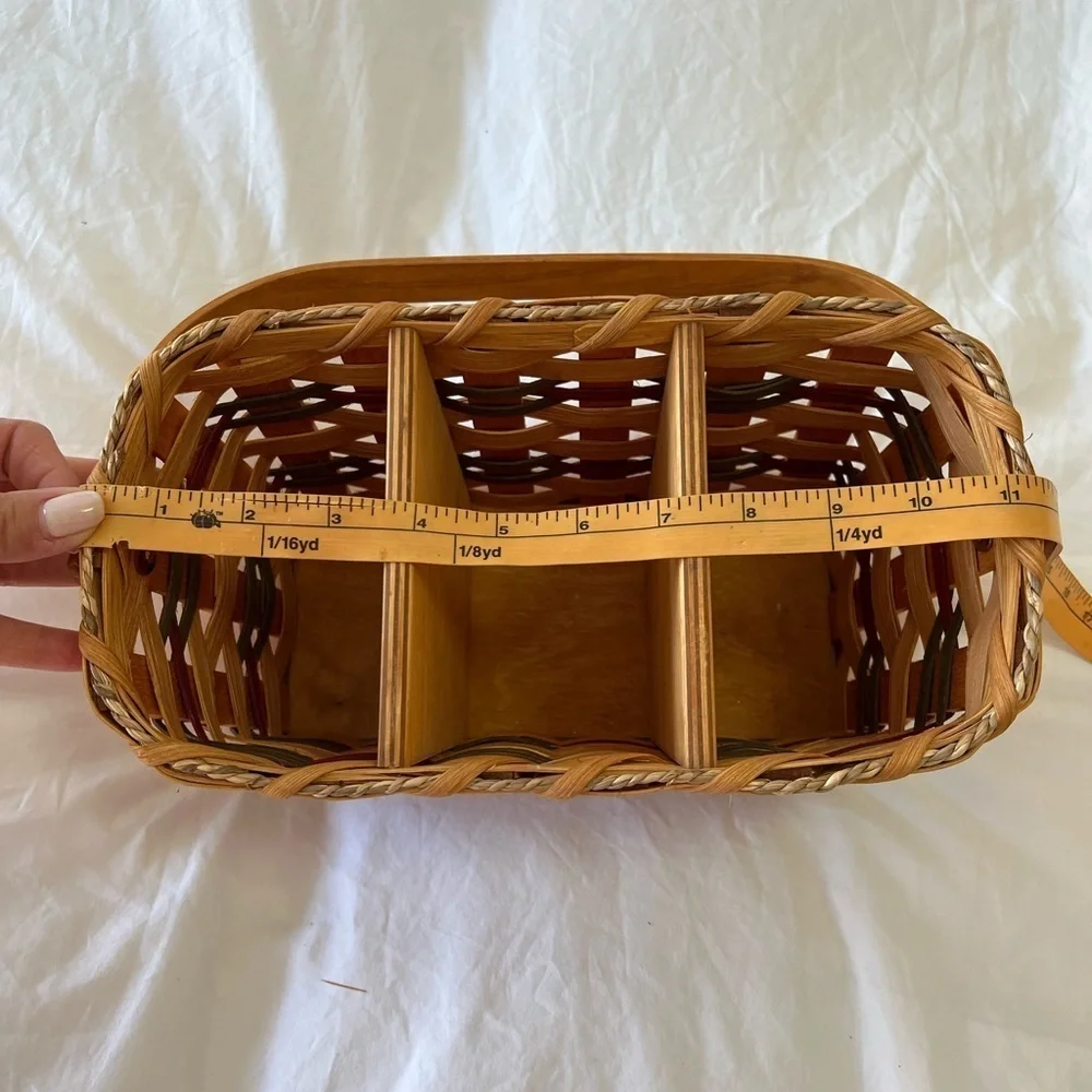Amish Silverware Organizer Storage Basket | Yoder Family WI